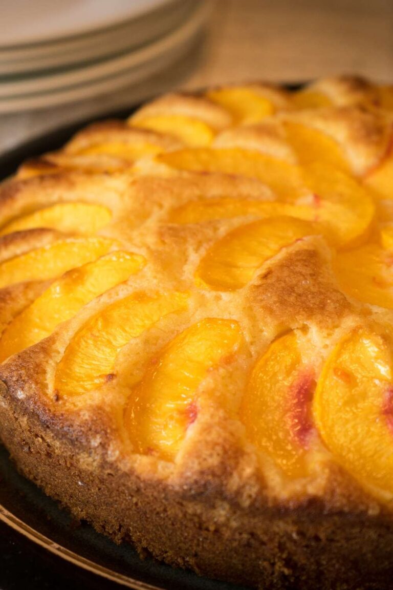 Rustic Fresh Peach Cake Recipe