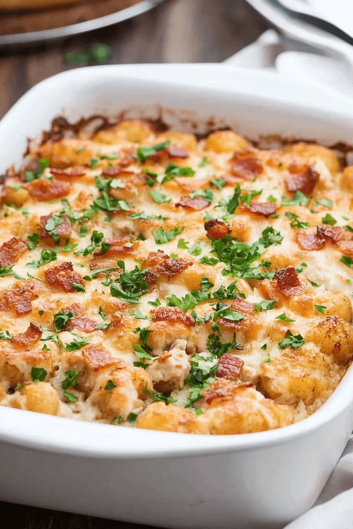 Hearty Chicken Bacon Ranch Tater Tot Casserole Recipe