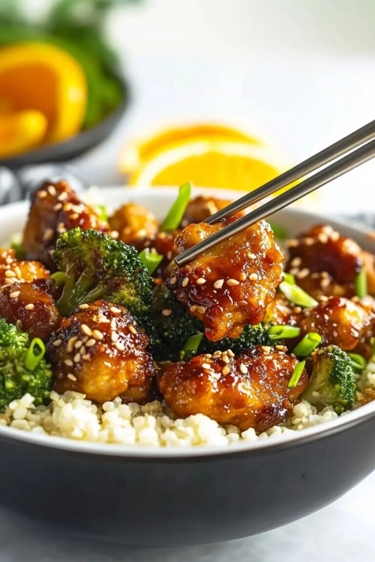 Tangy Low Carb Keto Orange Chicken Recipe
