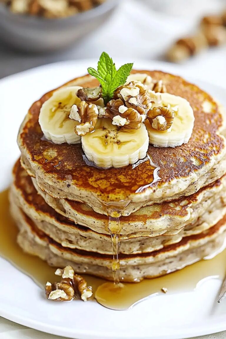 Fluffy Low Carb Keto Banana Pancakes Recipe