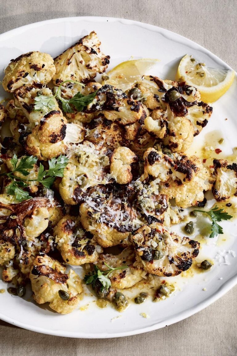 Ina Garten Roasted Cauliflower With Lemon & Capers Recipe