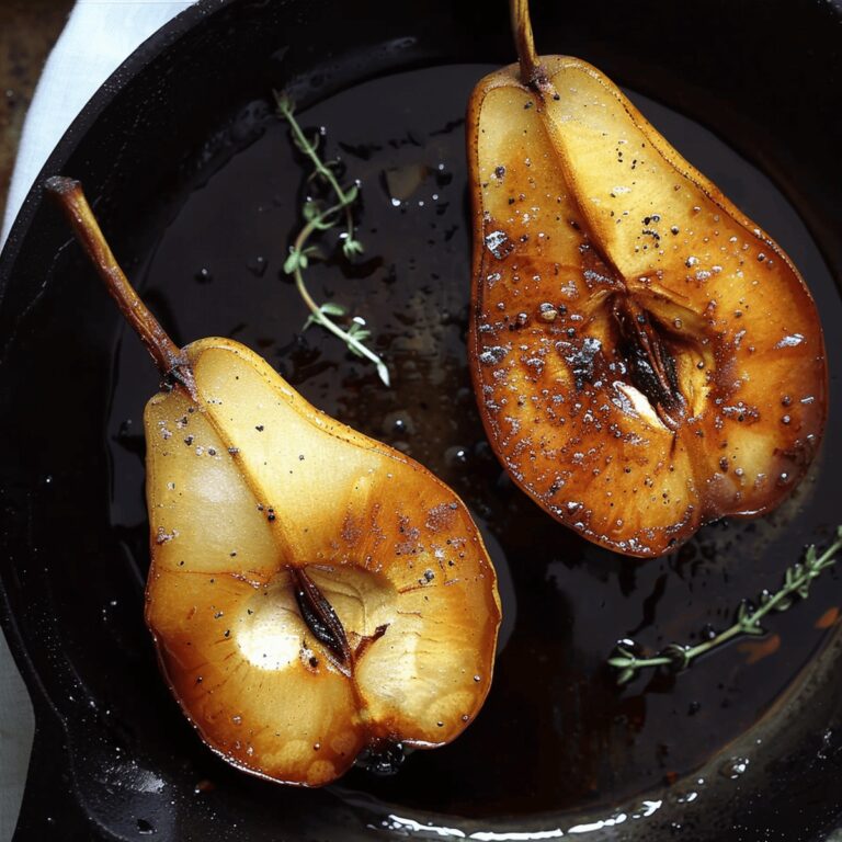 Delectable Pears with Balsamic and Honey Recipe
