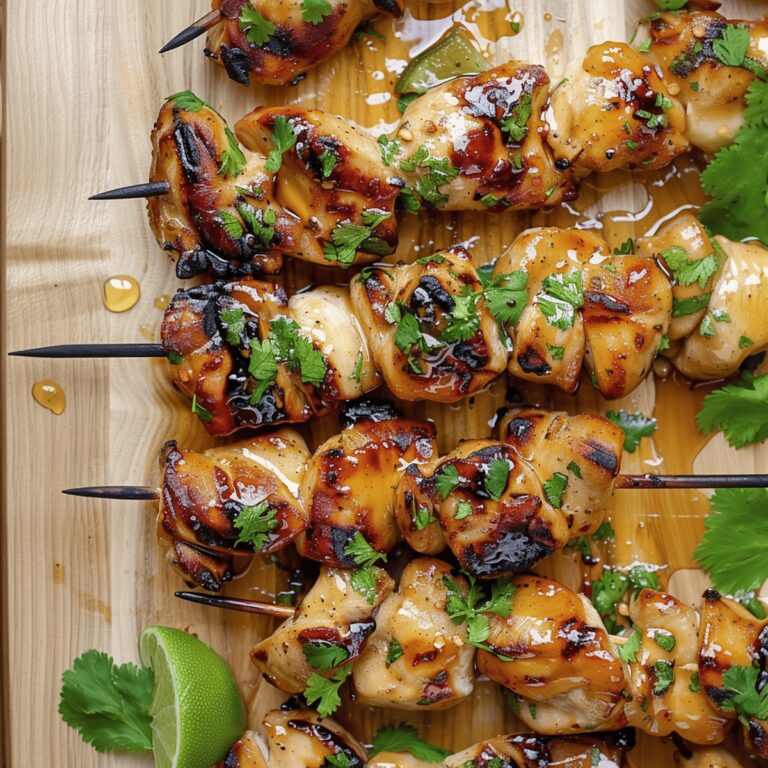 Succulent Honey Lime Grilled Chicken Skewers Recipe