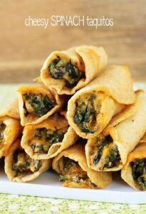 Crispy Spinach Taquitos Recipe