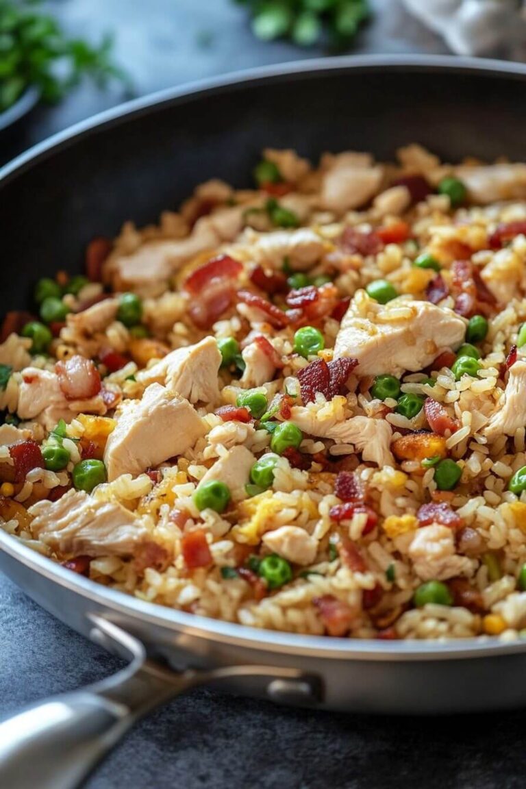 Savory Chicken And Bacon Fried Rice Recipe