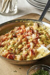 Ina Garten Creamy Eggs With Lobster & Crab Recipe