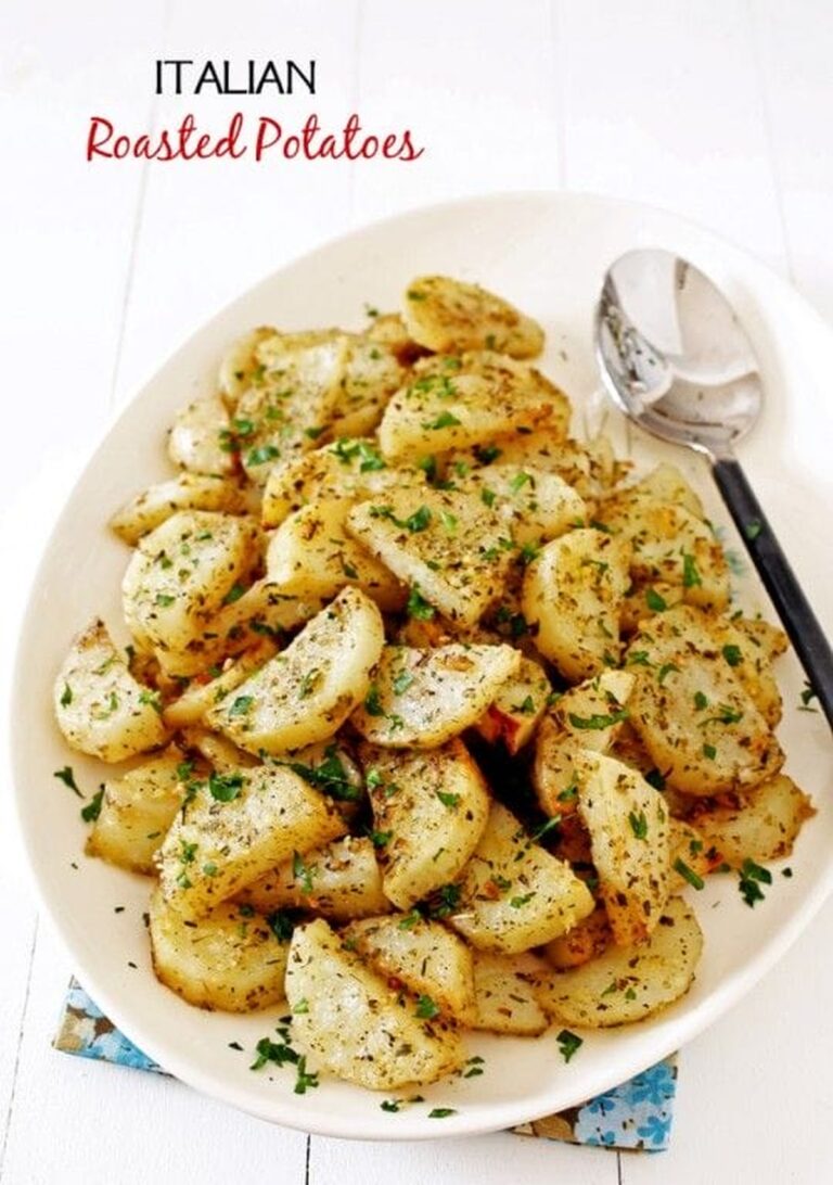 Crispy Garlic Parmesan Potatoes Recipe