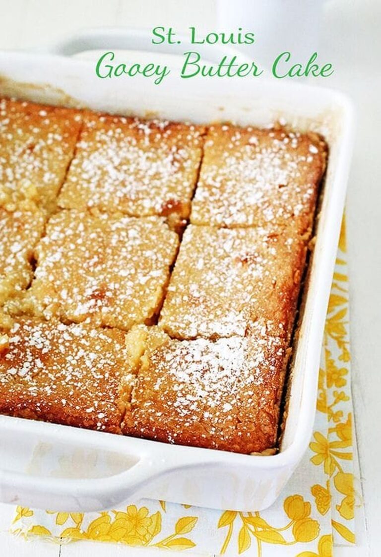 Irresistible St. Louis Gooey Butter Cake Recipe