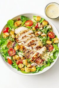 Crisp Keto Chicken Caesar Salad Recipe