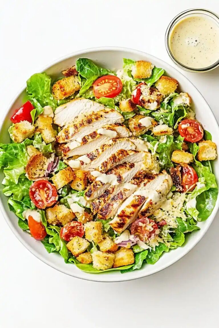 Crisp Keto Chicken Caesar Salad Recipe