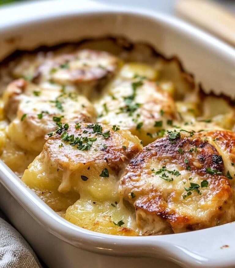 Creamy Pork Chop Scalloped Potato Casserole Recipe