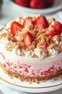 Irresistible Strawberry Crunch Cheesecake Recipe
