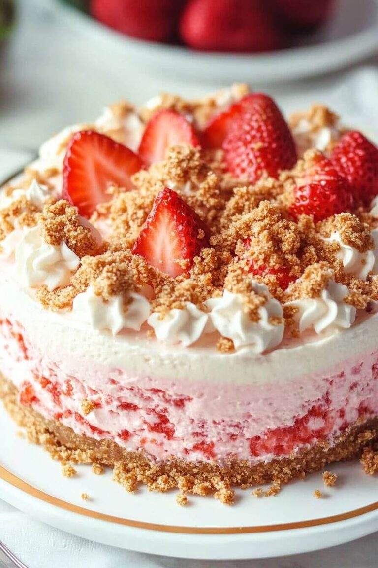 Irresistible Strawberry Crunch Cheesecake Recipe