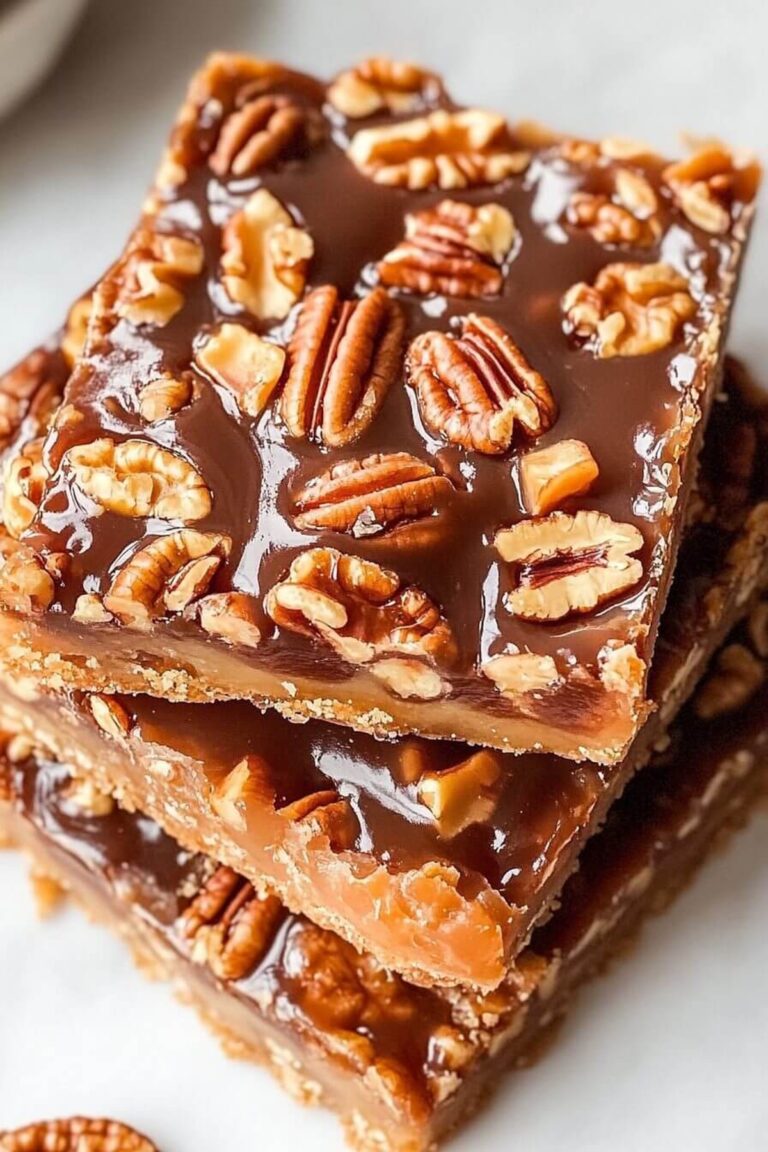 Decadent Pecan Turtle Bars Recipe