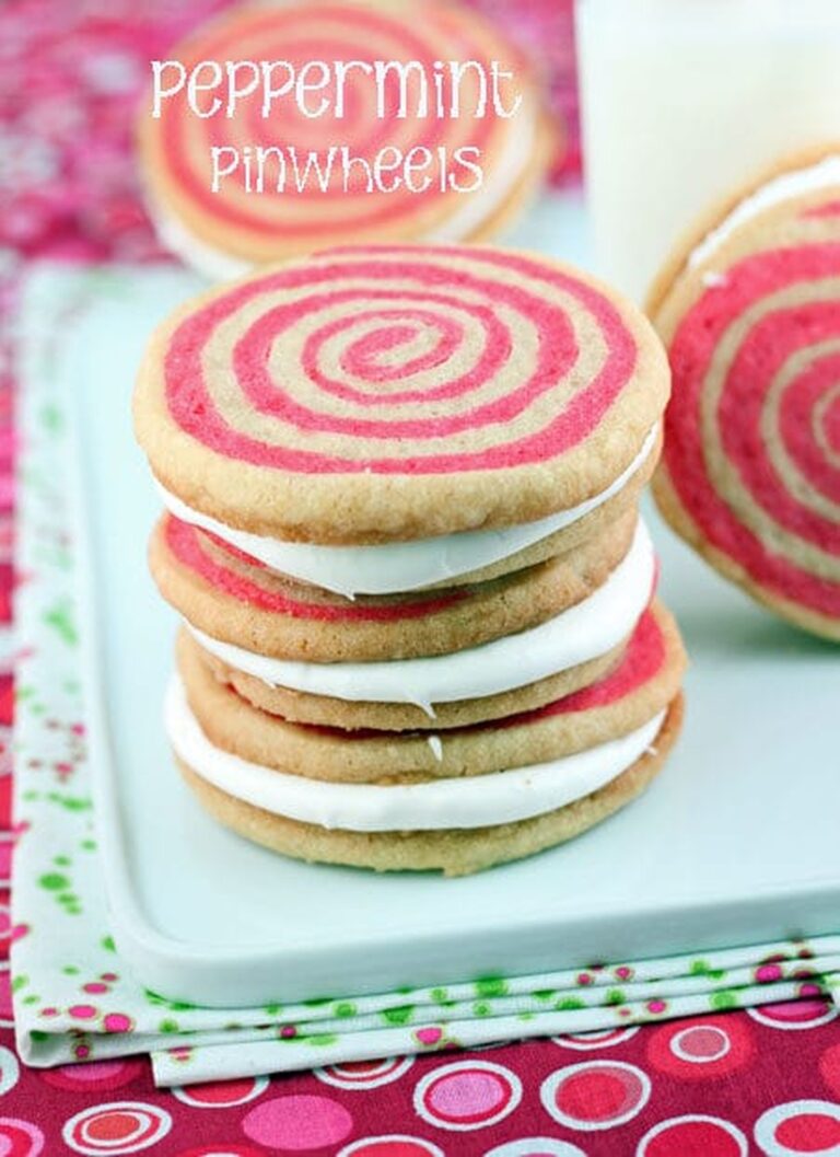 Delectable Peppermint Pinwheel Cookie Pies Recipe