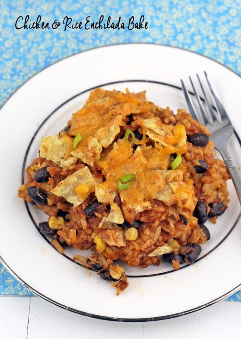 Cheesy Chicken Enchilada Bake Recipe