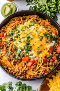 Hearty One-Pot Taco Spaghetti Recipe