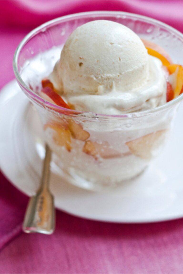 Ina Garten Ultimate Peach Ice Cream Recipe