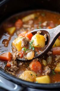 Hearty Slow Cooker Poor Mans Stew Recipe