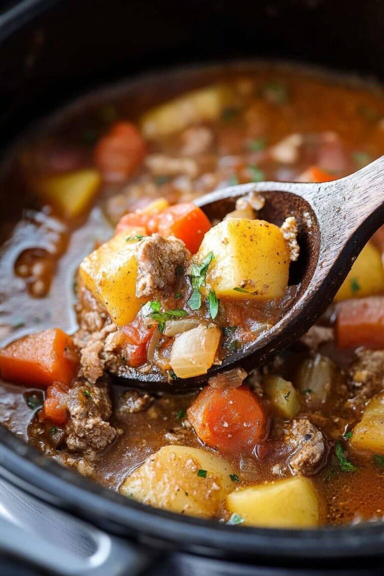 Hearty Slow Cooker Poor Mans Stew Recipe