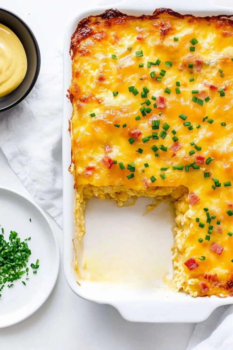 Hearty Low Carb Keto Eggs Benedict Casserole Recipe