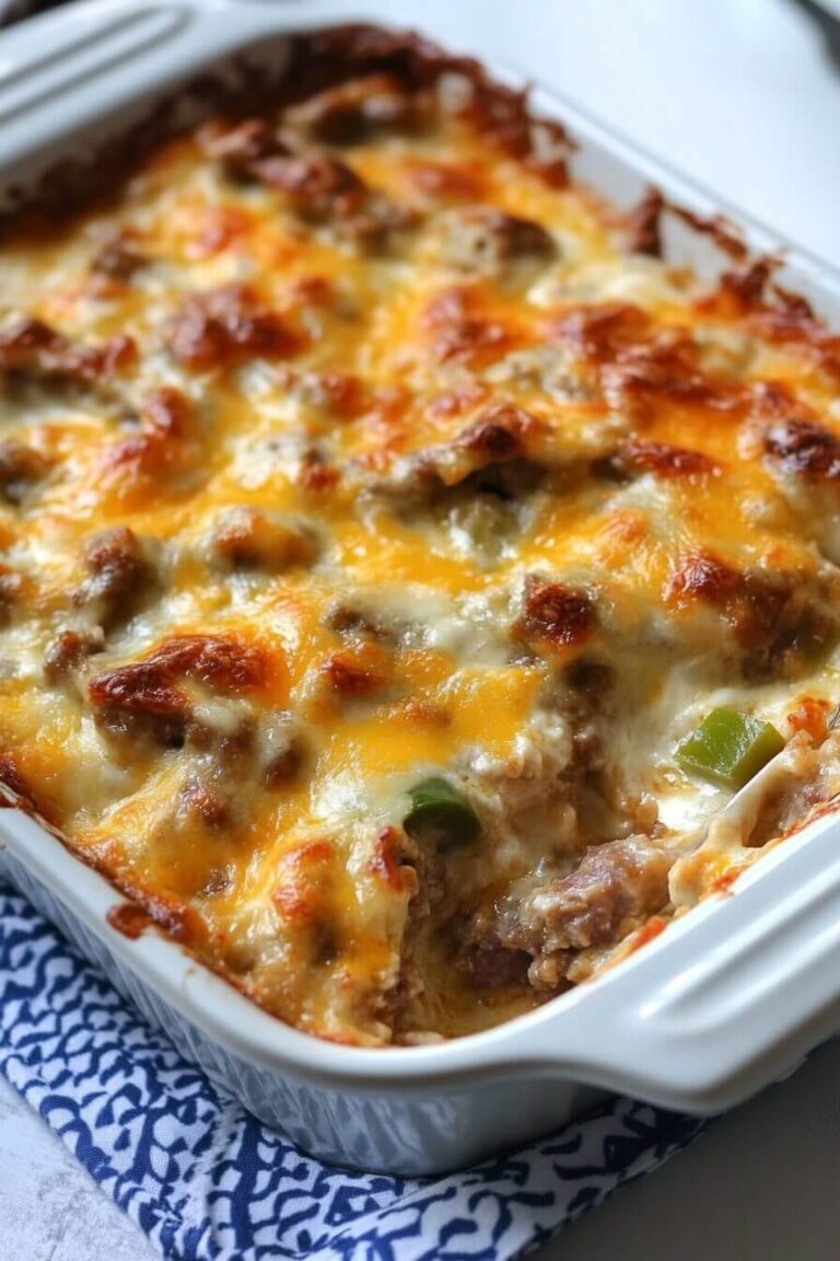 Hearty Bacon Cheeseburger Casserole Recipe