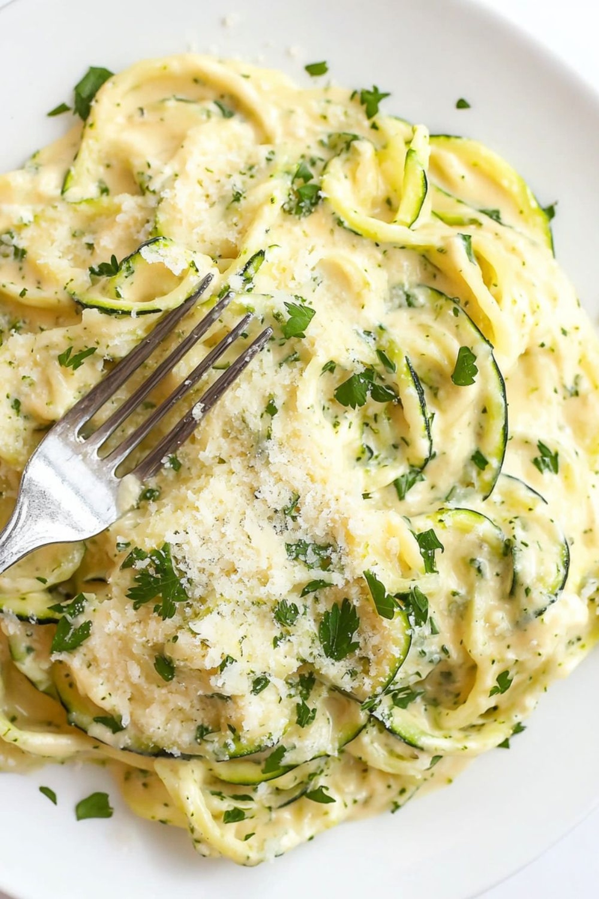 Skinny Keto Zucchini Alfredo Recipe