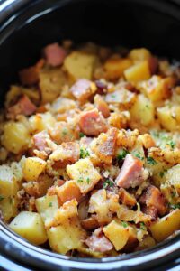 Hearty Crockpot Ham & Potato Casserole Recipe
