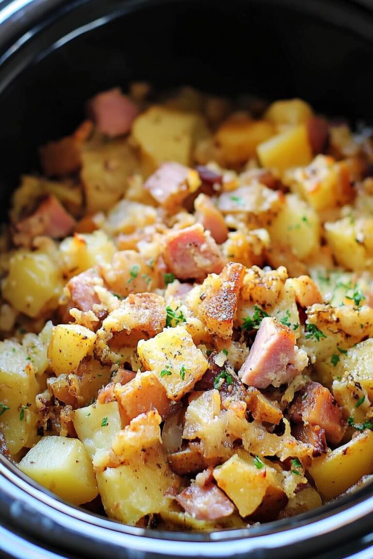 Hearty Crockpot Ham & Potato Casserole Recipe