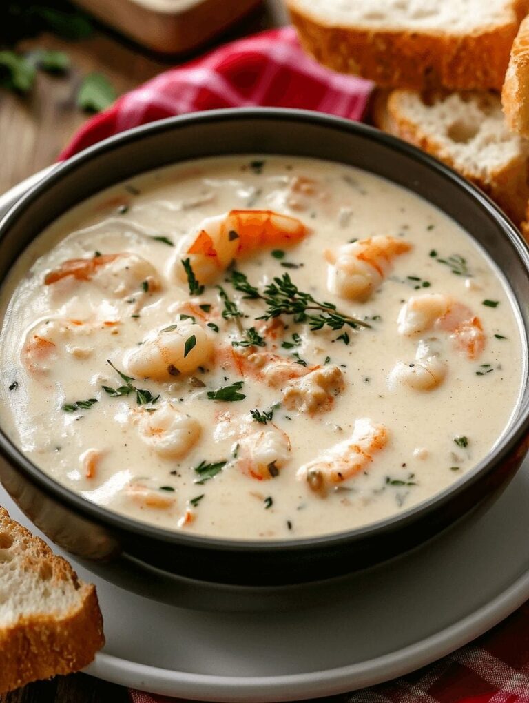 Creamy Crab And Shrimp Seafood Bisque Recipe
