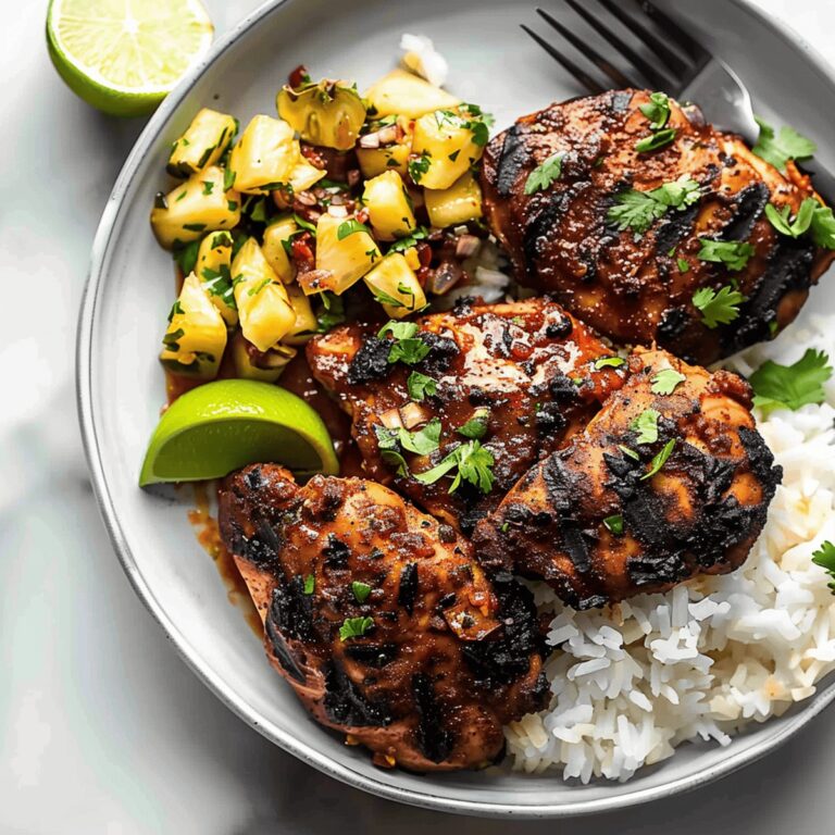 Zesty Caribbean Jerk Chicken with Pineapple Salsa Recipe