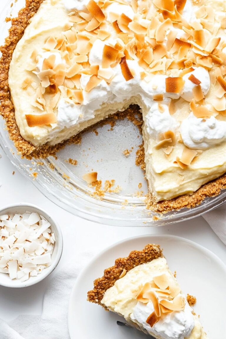 Dreamy Low Carb Keto Coconut Cream Pie Recipe