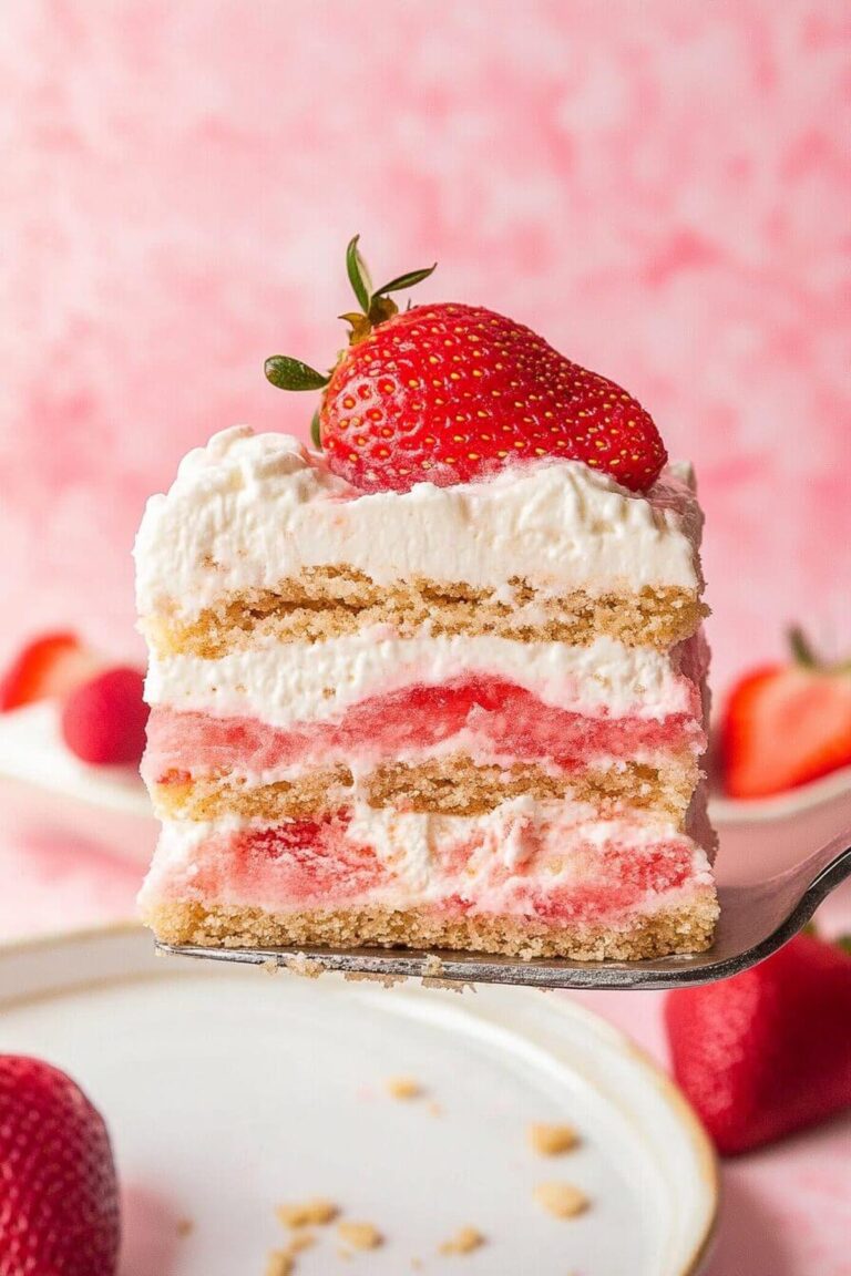 Decadent Strawberry Icebox Cake Recipe