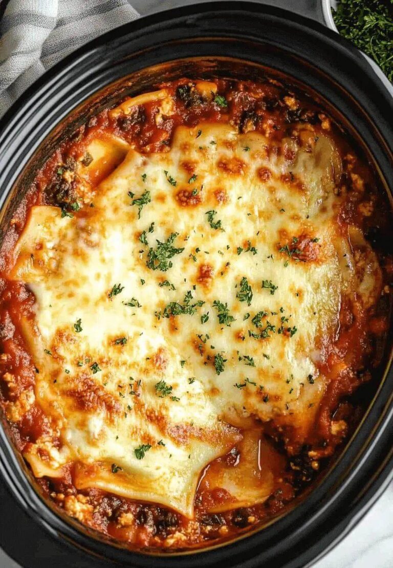 Creamy Slow Cooker Ravioli Lasagna Recipe