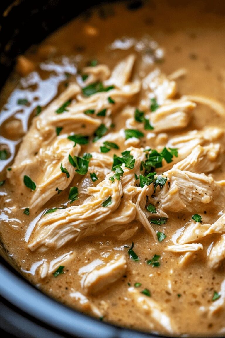 Hearty Crockpot Chicken & Gravy Recipe