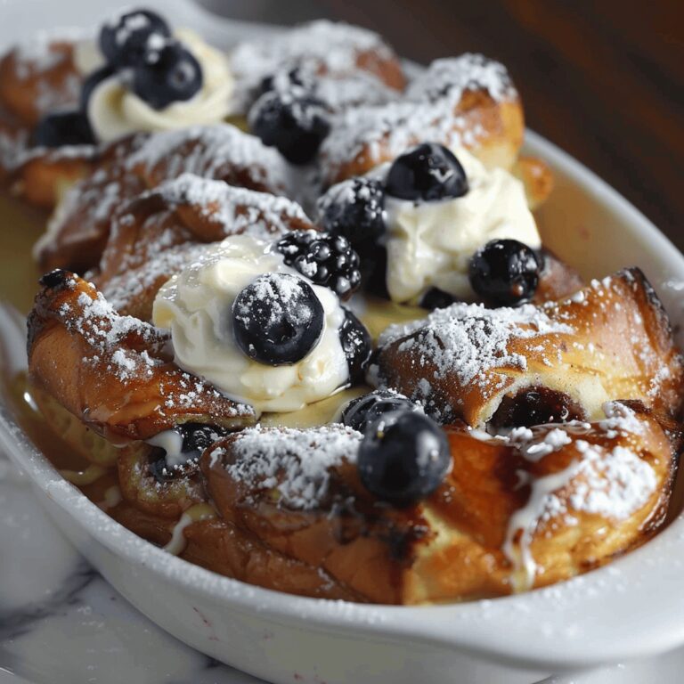 Creamy Blueberry Mascarpone French Toast Recipe
