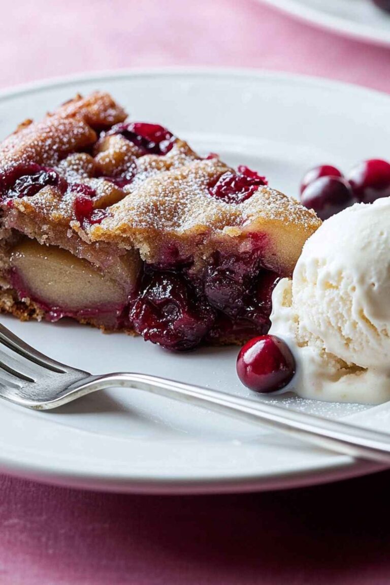 Barefoot Contessa Easy Cranberry & Apple Cake Recipe