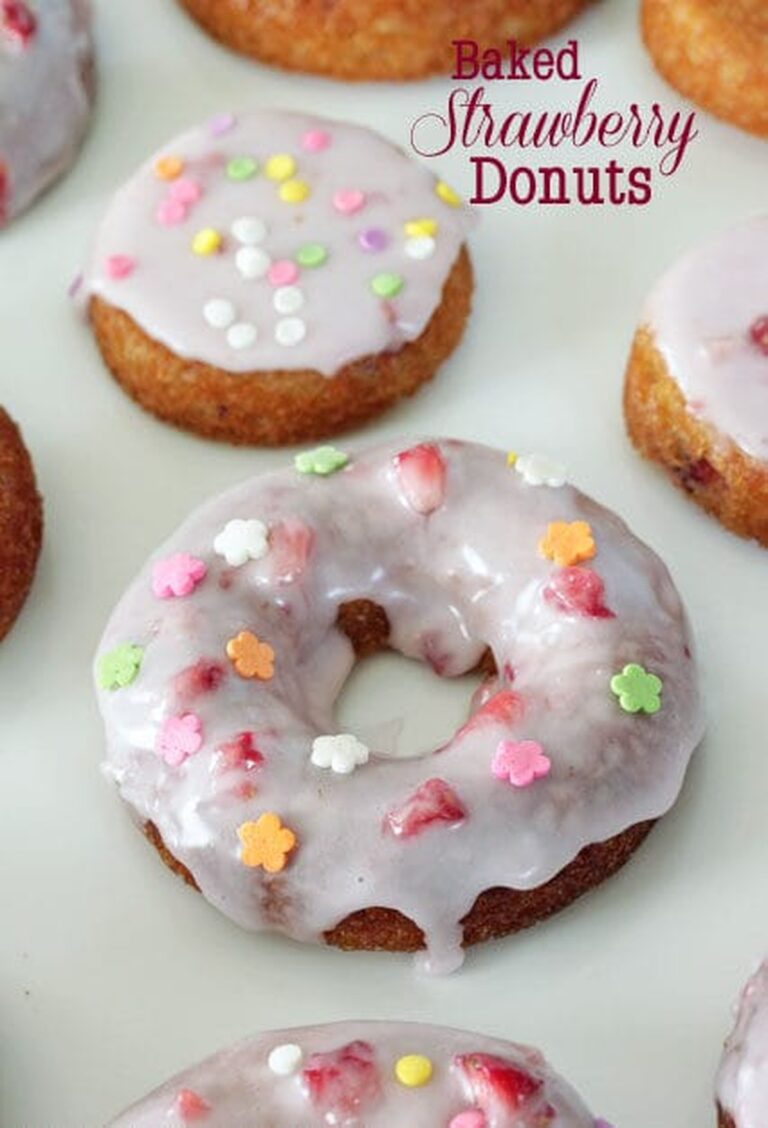 Heavenly Baked Strawberry Donuts Recipe