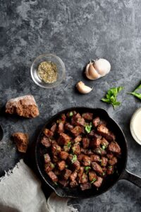 Sizzling Barefoot Contessa Steak Bites With Garlic Butter Recipe