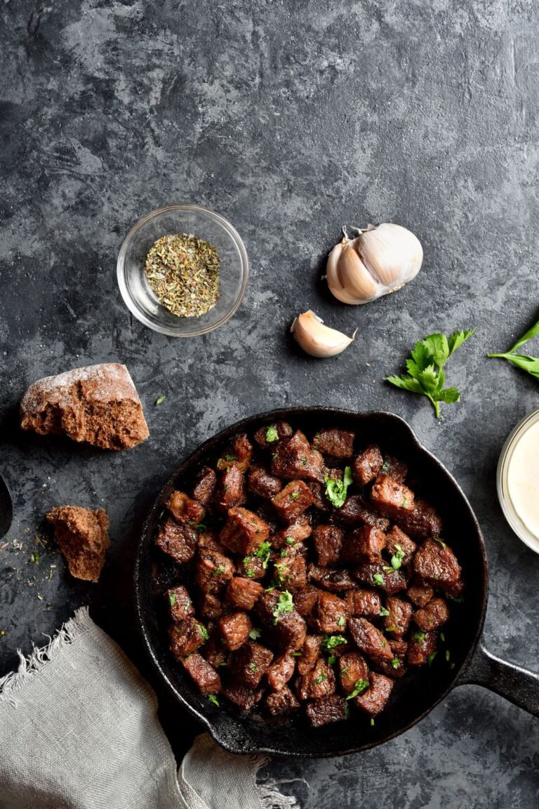 Sizzling Barefoot Contessa Steak Bites With Garlic Butter Recipe