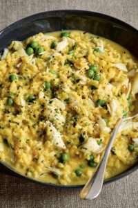Ina Garten Fresh Crab & Pea Risotto Recipe