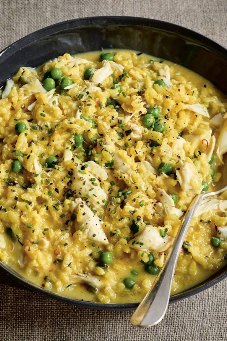 Ina Garten Fresh Crab & Pea Risotto Recipe