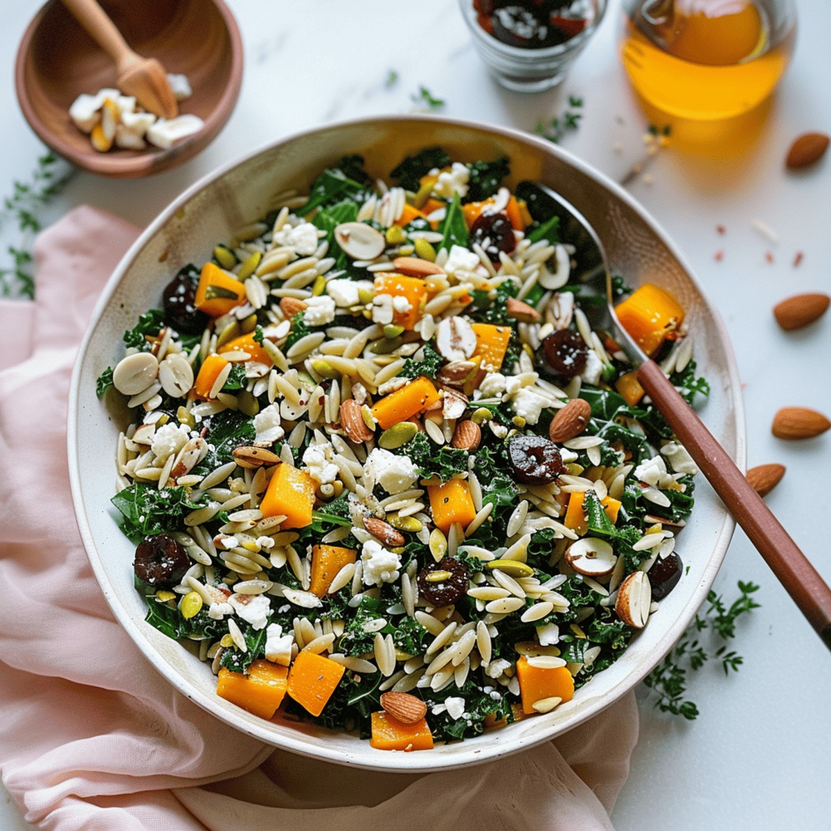 Hearty Autumn Orzo and Butternut Squash Salad Recipe