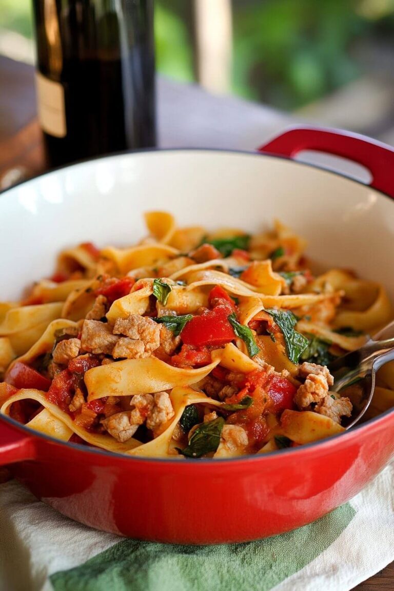 Spicy Italian Drunken Noodles Recipe