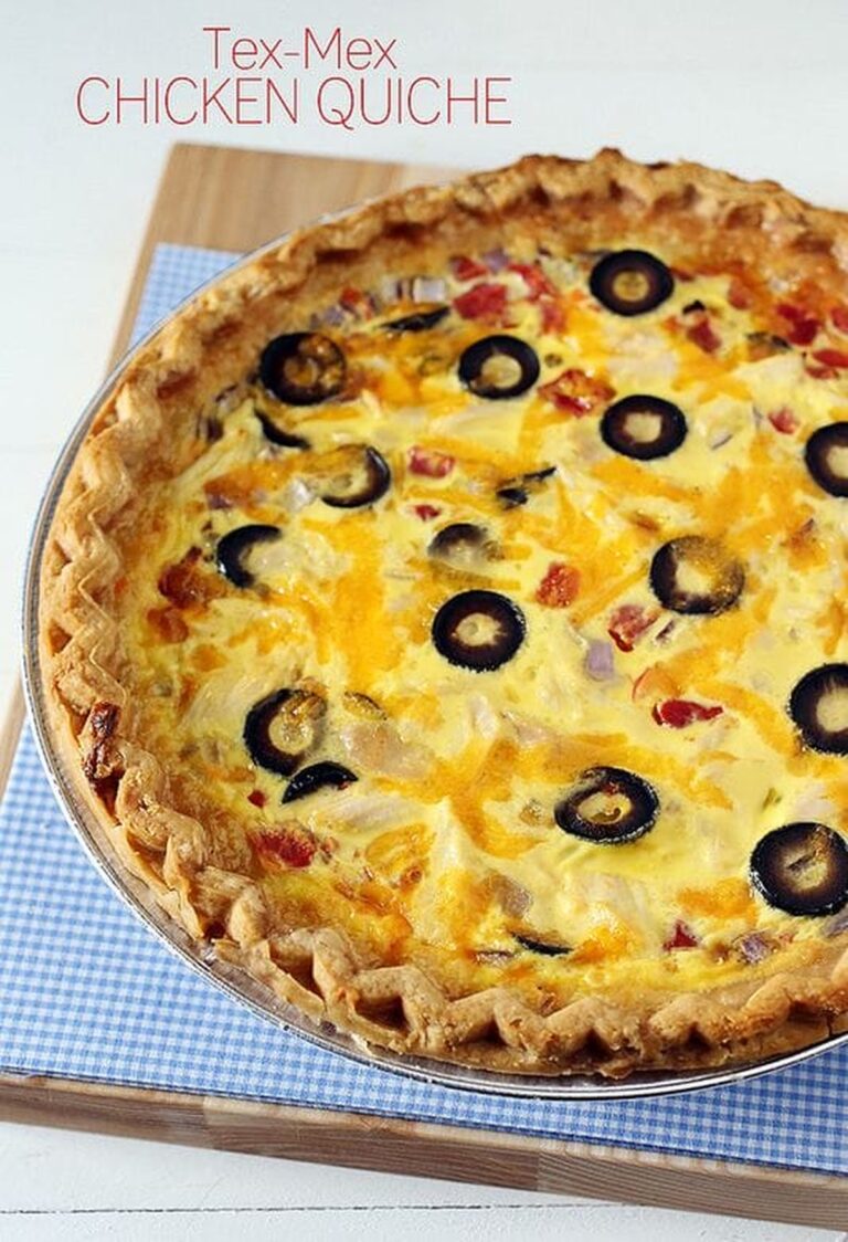 Zesty Tex-Mex Chicken Quiche Recipe