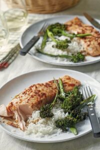 Ina Garten Salmon Teriyaki & Broccolini Recipe