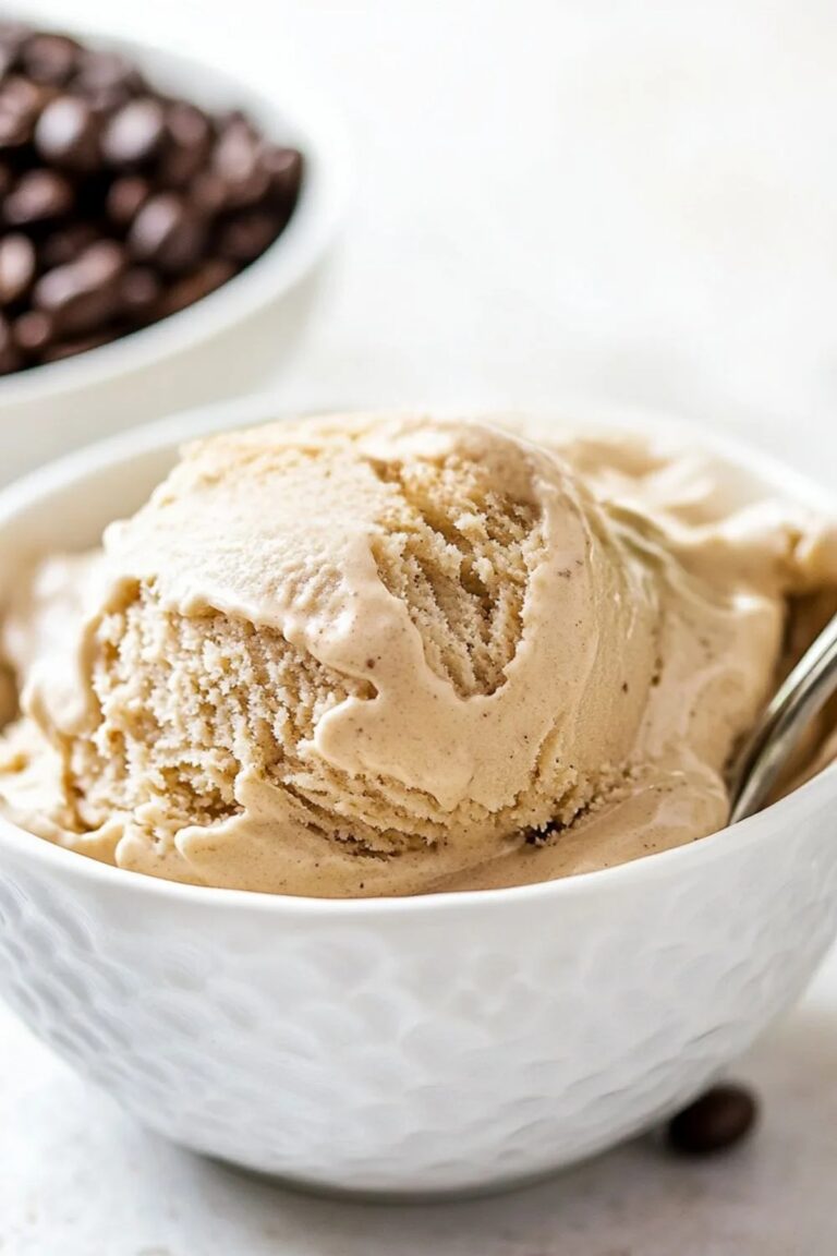 Smooth Low Carb Keto Coffee Ice Cream Recipe