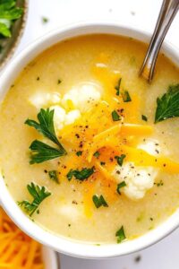 Comforting Keto Cauliflower Cheese Soup Recipe