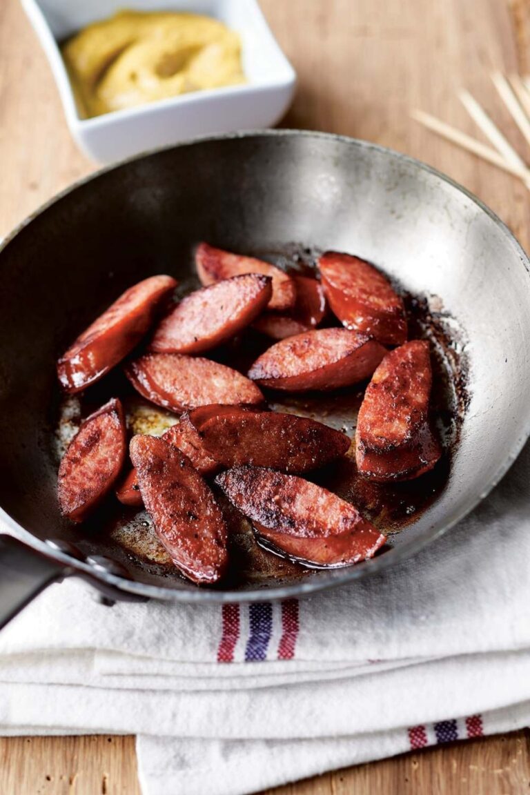Best Ina Garten Smoky Kielbasa With Mustard Dip Recipe