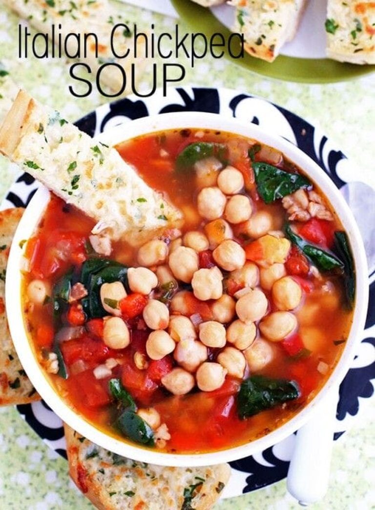 Hearty Italian Chickpea Soup Recipe
